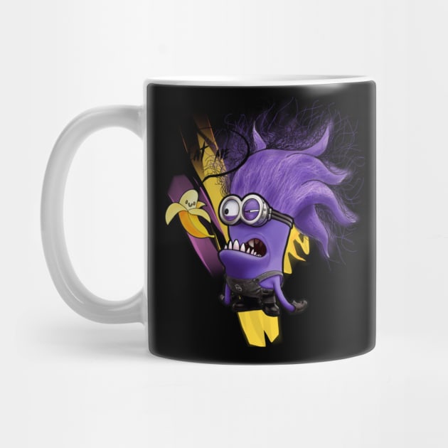 Bad Minion Kevin Eat Me Banana by Print Art Station